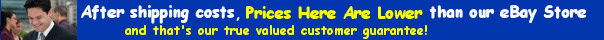 Always Lower Prices Than Our Ebay Store