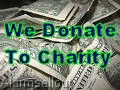 We Donate to Charity